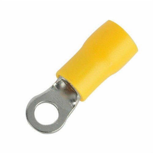 200pcs Yellow 12-10 AWG Wire Crimp Connector #8 Stud Pre-insluated Ring Terminal - Picture 3 of 5