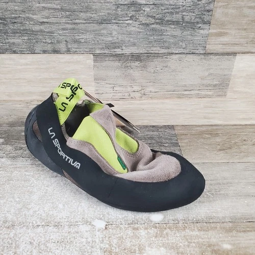 La Sportiva Cobra Eco Falcon Damen-Kletterschuh Größe 6 braun apfelgrün