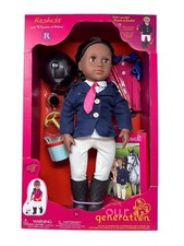 Our Generation Rashida Posable 18  Horseback Riding Doll With Accessories New