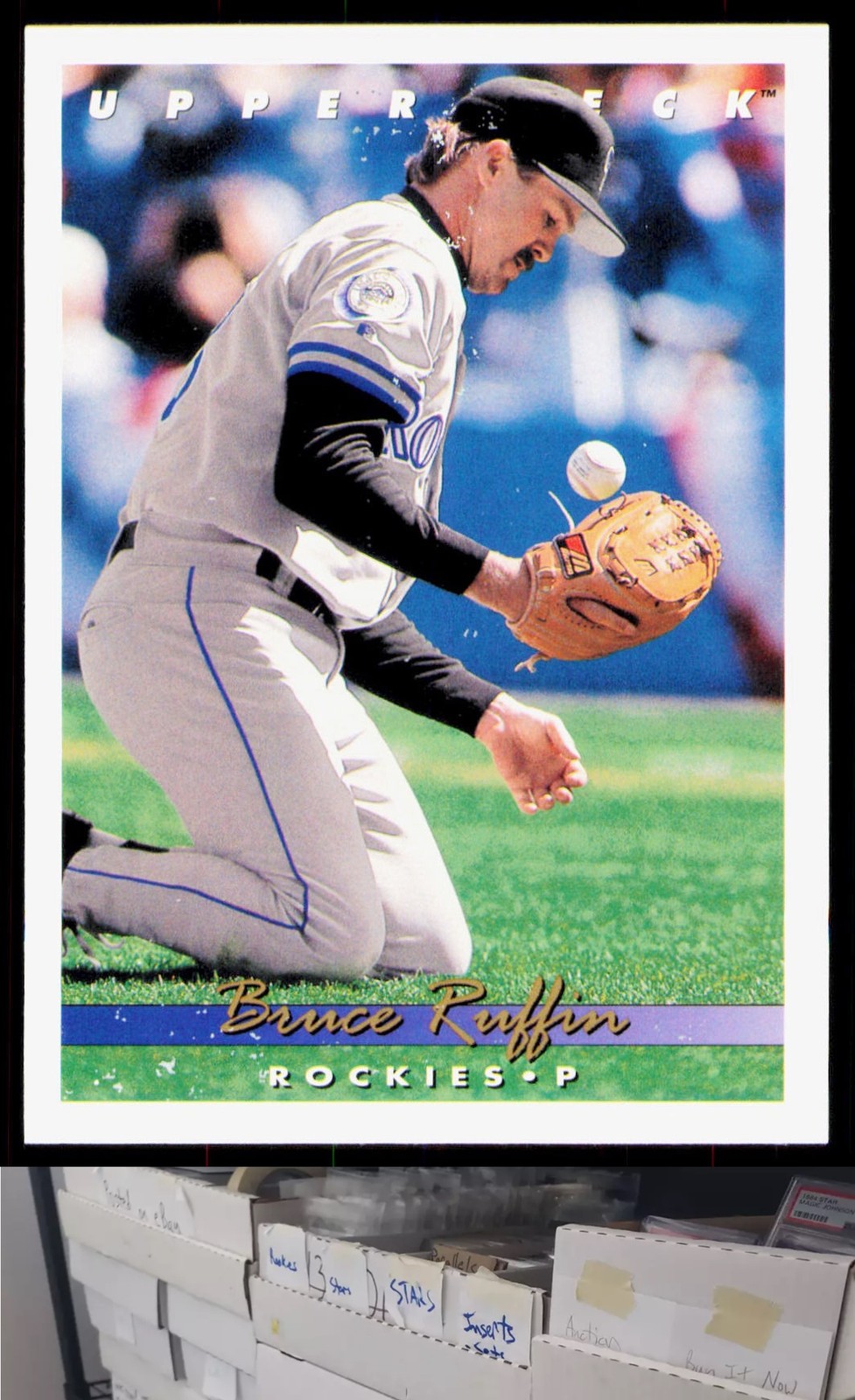 1993 Upper Deck #670 Bruce Ruffin Funny Card - JL