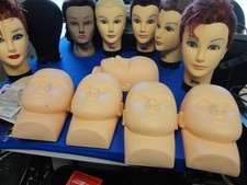 Lot Of 13 Human Hair Mannequin Heads for Cosm...