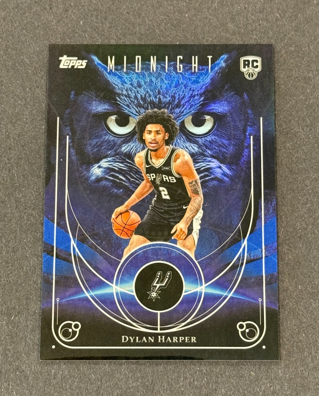 Dylan Harper RC #NO-17 2025-2026 TOPPS Midnight Night Owls Spurs Rookie