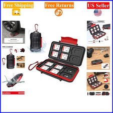 Waterproof Hard Memory Card Holder for 12 SD Micro SD Cards