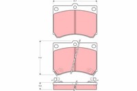 Bremsbelagsatz Scheibenbremse Trw GDB1029 FüR Ba 323 Bg Ec Mazda Mx 4 5 121 2 Db
