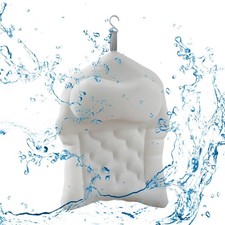 Bathtub Pillow Bath Pillow Head and Neck Support Strong Suction Cups with Hook