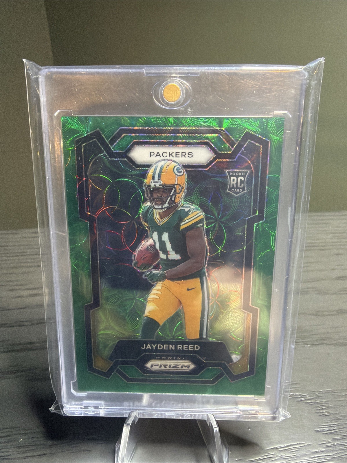 2023 Panini Prizm - Rookies Jayden Reed #334 Green Scope Prizm /75 (RC)