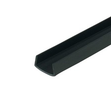 Plastics Black 1/2 Inch Styrene Plastic U-Channel C-Channel 36 Inch 4 PCS