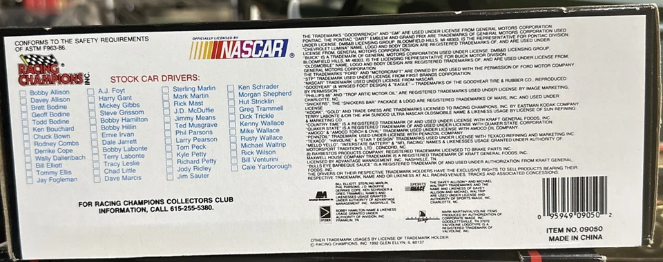 Racing Champions 1992 #11 Bill Elliott Amoco escala 1/24 Foto 3 de 3