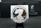 2022-W Proof American Silver Eagle with OGP & COA! 1 Oz .999 Silver!