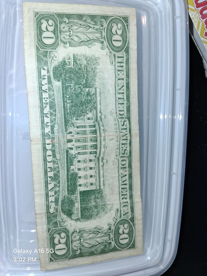 Series 1969 20$ Dollar Bill Federal Reserve Note - Image 2 of 4