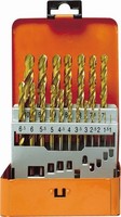 Projahn Sortiment Spiralbohrer HSS-G Tin Din 338 Typ N Eco 1-10 Mm 19-Teilig