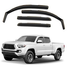 Window Deflectors Smoke Tinted In-Channel Side Window Vent Visor Deflectors