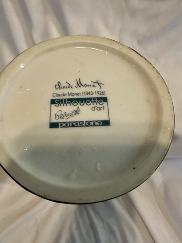 Vaso Beswick Claude Monet Garden At Giverny Sillouette d'art Parastone Inghilterra - Foto 6 di 14