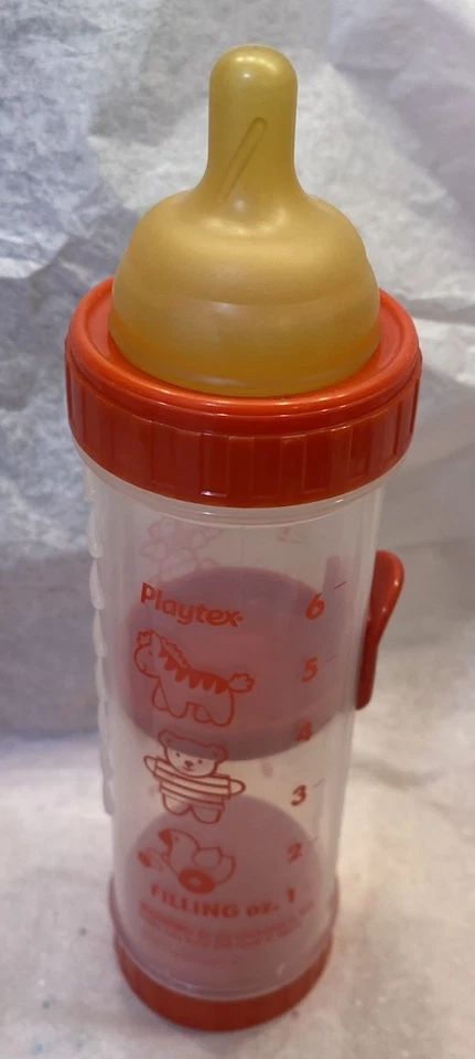 🧸DE COLECCIÓN 1998 8 oz Playtex EAZY FEED Drop-In Portabiberones Bebé Nipl Látex Foto 3 de 4
