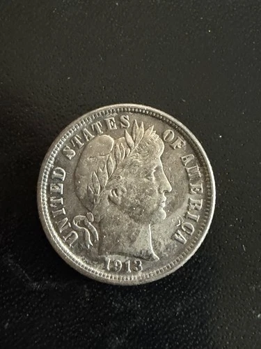 1913 P Barber Liberty Head Dime XF