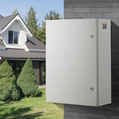 Steel Electrical Box, 28 X 20 X 10 In, Cold Rolled Steel Electrical Enclosure Bo