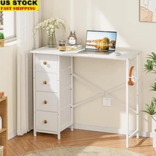 Office Desk W/ 4 Drawers Sturdy Computer Table Easy Assembly Multi-Scene Use