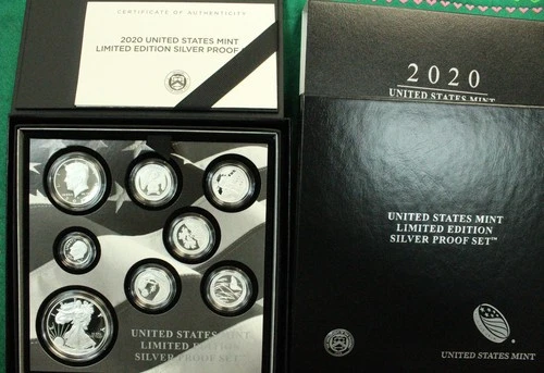 U.S. Mint 2020 Limited Edition .999 silver proof set