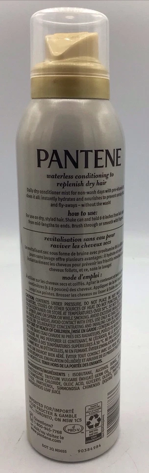 Pantene Dry Conditioner Mist Nourishing Waterless Anti Frizz Hydrating 3.9oz 3Pk - Image 3 of 3