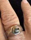 VTG Small Mexico Abalone Shell Sterling 925 Ladies Ring Size 6