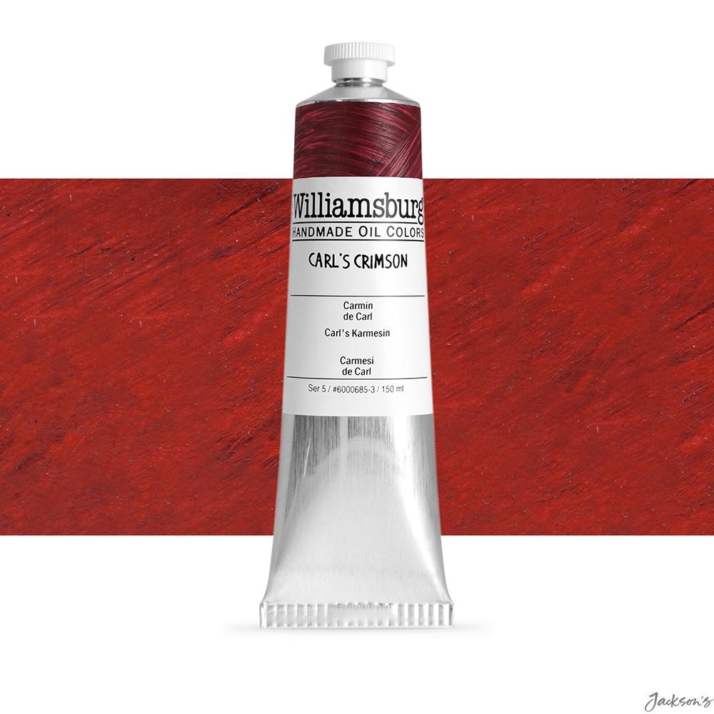 Williamsburg Oil Paint Linseed Oil 148ml Tube Carl's Crimson For Artists