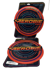 2X Aerobie 13" Orange Pro Ring Outdoor Flying Discs Long Distance Soft Catch New