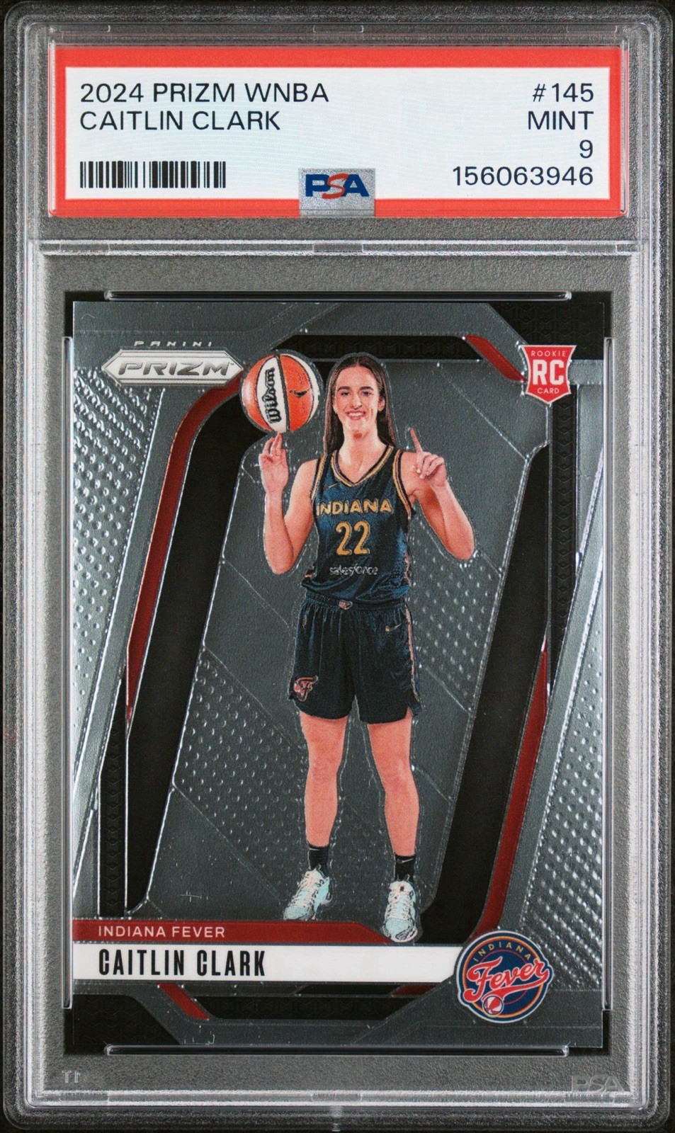 2024 Panini Prizm WNBA - Caitlin Clark #145 (RC) - PSA 9