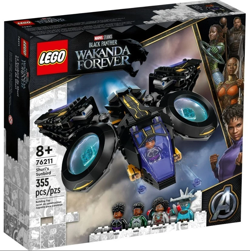 LEGO Marvel Black Panther Wakanda Forever Shuri's Sunbird 76211 Building Toy Set - Image 2 of 3