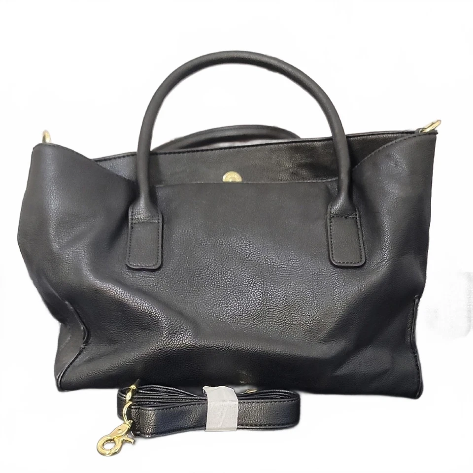 Bolso de Mano Betsey Johnson Blanco y Negro con Bolsa a Rayas Foto 4 de 4