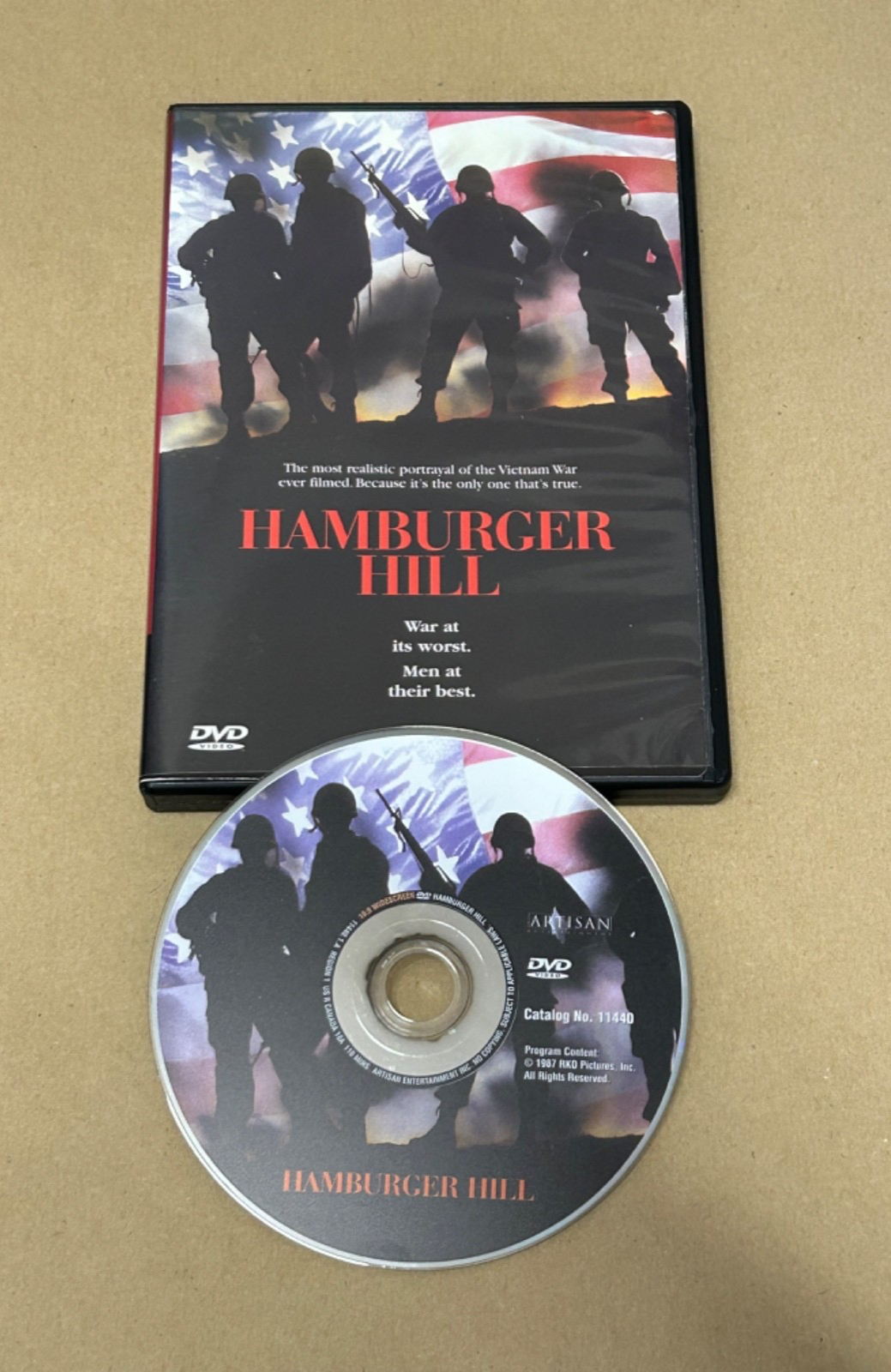 Hamburger Hill DVD (1987) Region 1 DVD Import, Vietnam War.