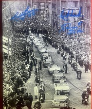 1967 Cup Bay Street Ron Ellis Eddie Shack And Bobby Baun Toronto Maple Leafs