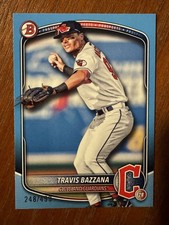 SP Travis Bazzana 2025 Bowman Chrome #BP-131 Blue Paper /499 Guardians