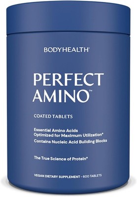 BodyHealth Perfect Amino (Coated), 600 Tablets, NEW, Free Shipping