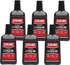 STA-BIL Full Synthetic 2-Cycle Oil - With Fuel Stabilizer 6 Pack of 13 fl. oz 
