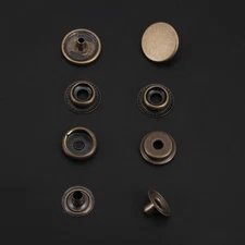 (bronze 3pcs Tool)Metal Press Stud Snap Button Fastener For Leather Clothes