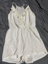 Charlotte Russ Size Small White Jumper/Romper  