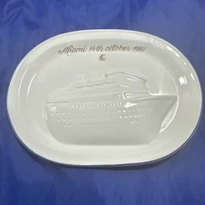 SS Norway Cruise Ship Figgjo Relief Plate Miami 14th October 1987 100 Limited