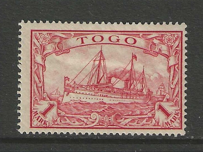 1900 German colonies TOGO  1 Mark Yacht issue  mint*
