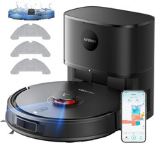 Robot Vacuum Cleaner with Mop, 10000Pa Self-Emptying Robot Vacuum and Mop, Laser