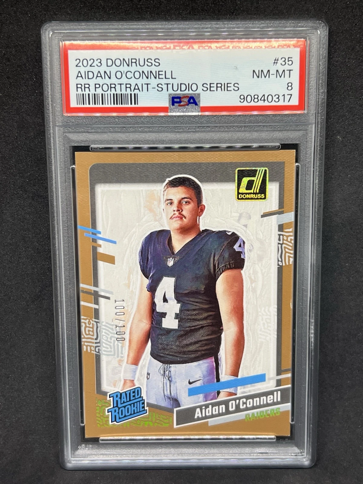 Aidan O'Connell Panini Donruss Rated Rookies Portrait #35 Studio Series