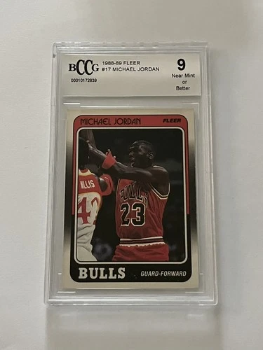 1988-89 Fleer Michael Jordan #17 BCCG 9 MINT - Looks Better (Centered / Sharp)!