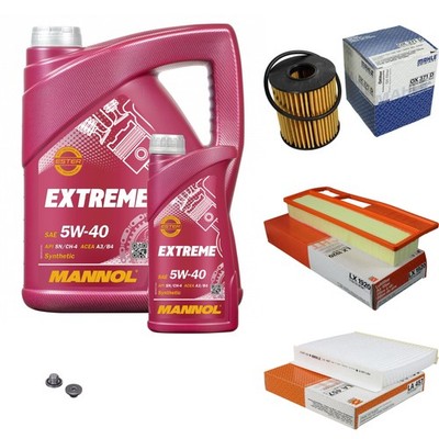 MAHLE Inspektionspaket 6L MANNOL 5W-40 Extreme für Fiat Linea 1.3 D Multijet