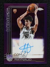 2025 Topps Chrome Rookie Purple Refractor 41/75 Maxime Raynaud #TCAR-MR Auto v8l