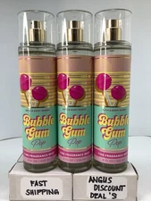 Bath & Body Works “Bubble Gum Pop” 3 Pack” Fine Fragrance Mist - 8 fl oz