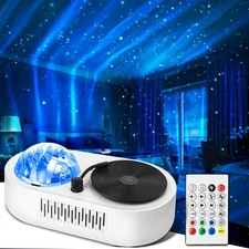 Galaxy Projector with Bluetooth Speaker, Rechargeable Aurora Lamp Northern Ni...