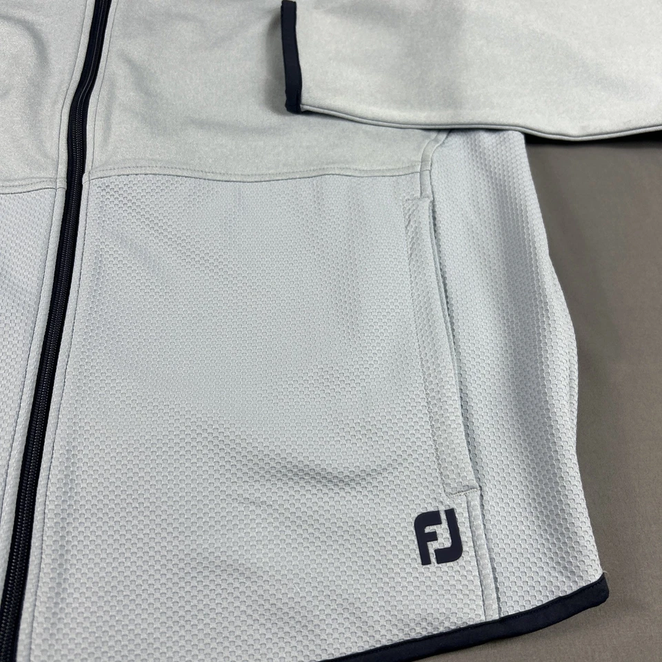 FootJoy Golf Hoodie Thermo Series Full Zip Large Gray Polyester NWT MSRP $145 - Image 2 of 4