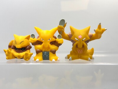 Japan BANDAI Pokemon Alakazam Hypno Drowzee Finger Puppet Figure