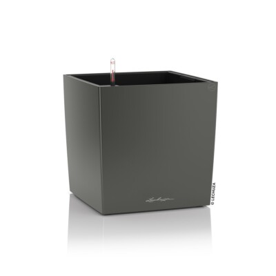 LECHUZA CUBE Premium 40 Komplettset anthrazit metallic