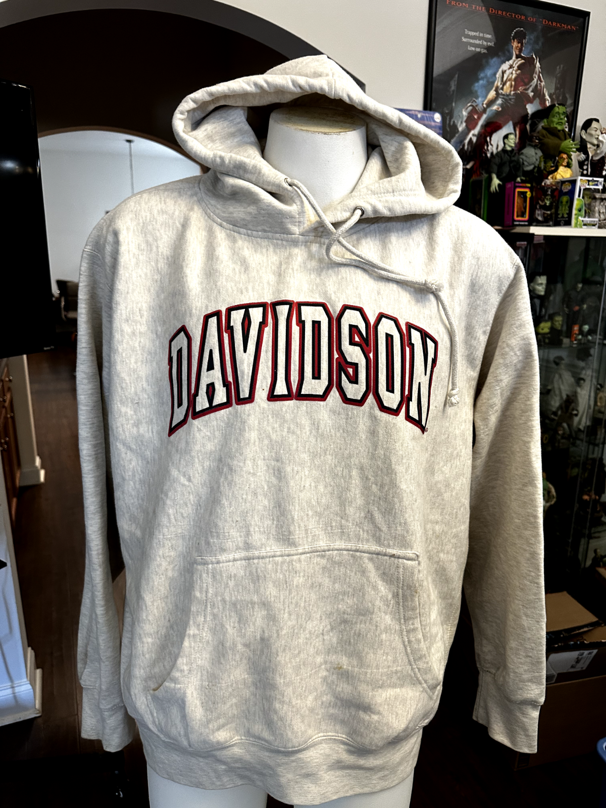 Vintage 2XL Davidson Wildcats College pullover Hoodie NCAA