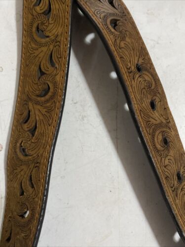Ariat Ladies Scroll Paisley 1.5" Brown Leather Belt A1514802 - Picture 3 of 10